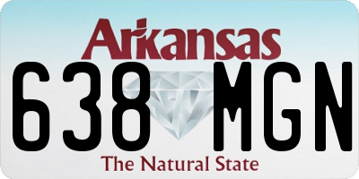 AR license plate 638MGN