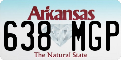 AR license plate 638MGP
