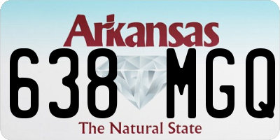 AR license plate 638MGQ