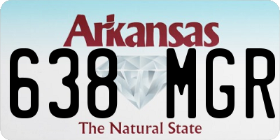 AR license plate 638MGR