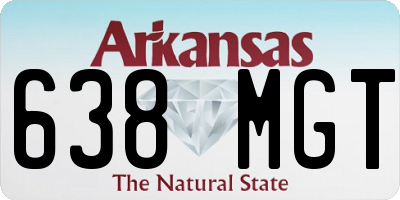 AR license plate 638MGT