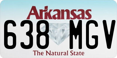 AR license plate 638MGV