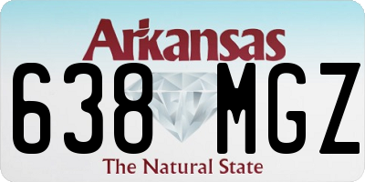 AR license plate 638MGZ