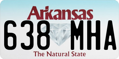 AR license plate 638MHA