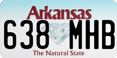 AR license plate 638MHB