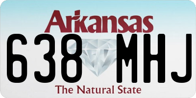 AR license plate 638MHJ