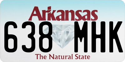 AR license plate 638MHK
