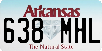 AR license plate 638MHL
