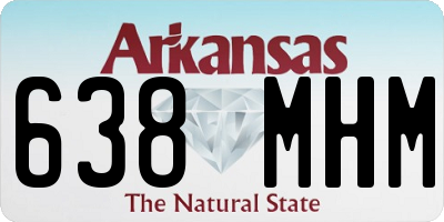 AR license plate 638MHM