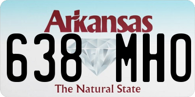 AR license plate 638MHO