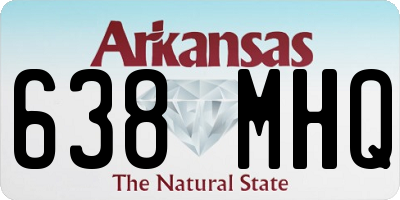 AR license plate 638MHQ