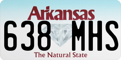 AR license plate 638MHS
