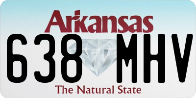 AR license plate 638MHV