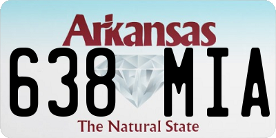 AR license plate 638MIA
