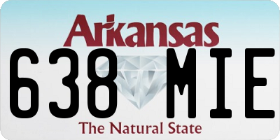 AR license plate 638MIE