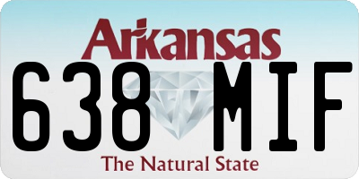 AR license plate 638MIF