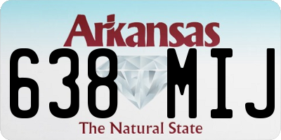 AR license plate 638MIJ