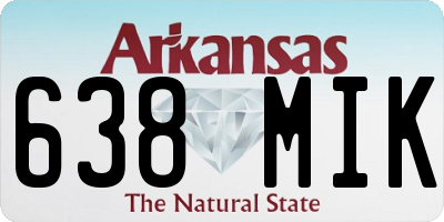 AR license plate 638MIK