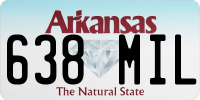 AR license plate 638MIL