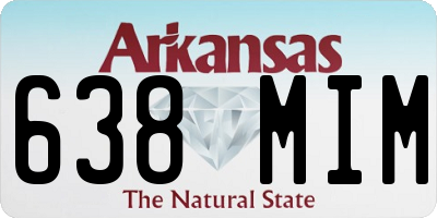 AR license plate 638MIM