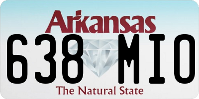AR license plate 638MIO