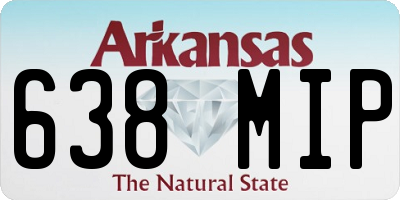 AR license plate 638MIP