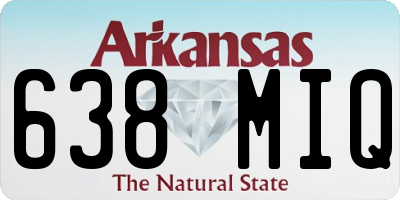AR license plate 638MIQ