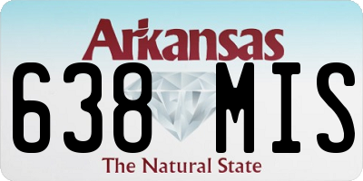 AR license plate 638MIS