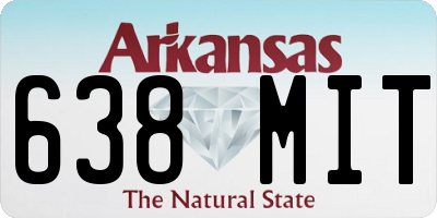 AR license plate 638MIT