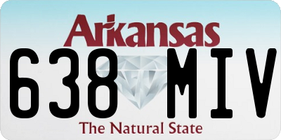 AR license plate 638MIV