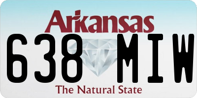 AR license plate 638MIW