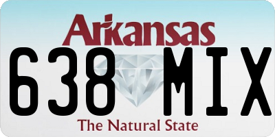 AR license plate 638MIX