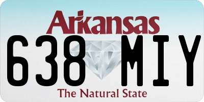 AR license plate 638MIY