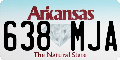 AR license plate 638MJA