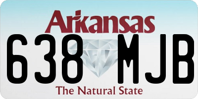 AR license plate 638MJB