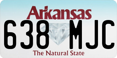 AR license plate 638MJC