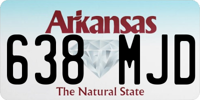 AR license plate 638MJD