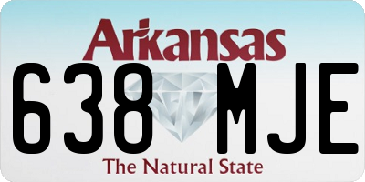 AR license plate 638MJE