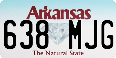 AR license plate 638MJG