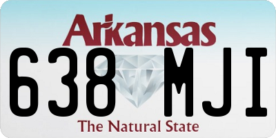 AR license plate 638MJI