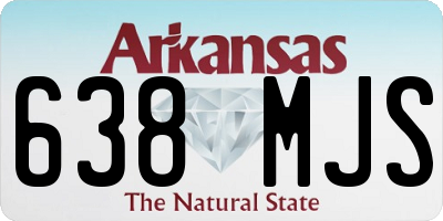 AR license plate 638MJS