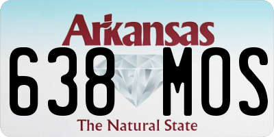 AR license plate 638MOS