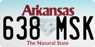 AR license plate 638MSK