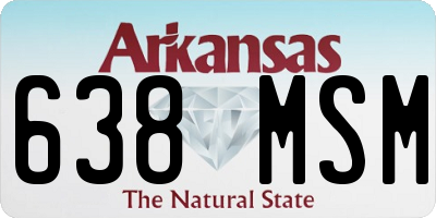 AR license plate 638MSM