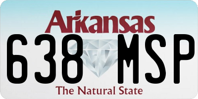 AR license plate 638MSP