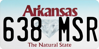 AR license plate 638MSR