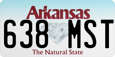 AR license plate 638MST