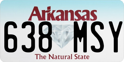AR license plate 638MSY