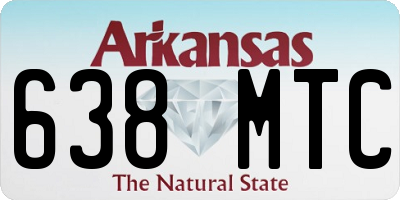 AR license plate 638MTC
