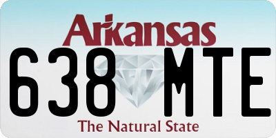 AR license plate 638MTE